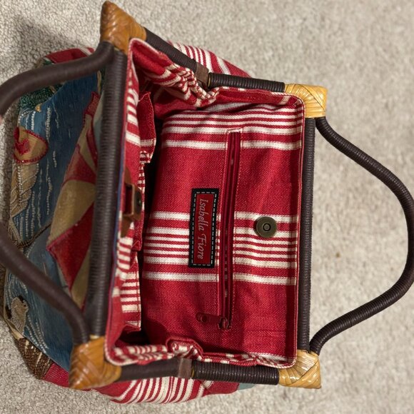 Isabella Fiore Sequined Beach Handbag - Picture 3 of 4